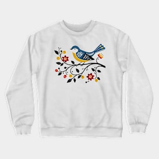 Bird and flowers Crewneck Sweatshirt